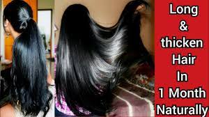 How can I get thick hair in a month